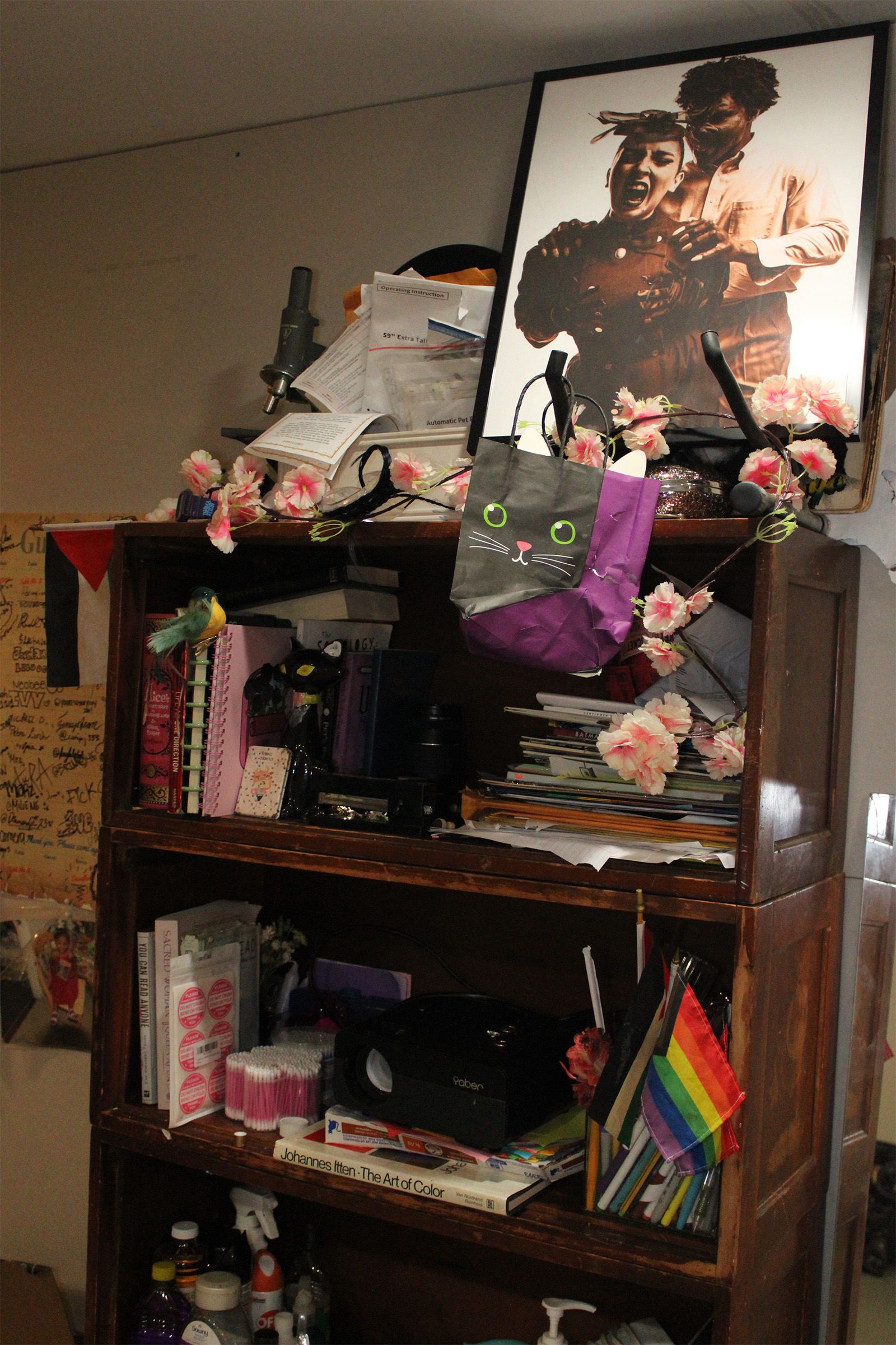 Edited JPEG bookshelf image