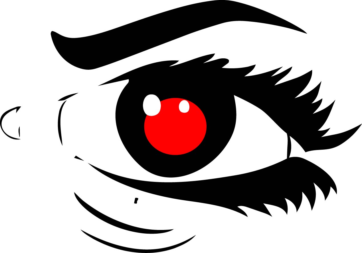 Vector emotive eye illustration