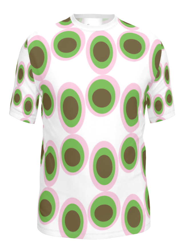 Pattern design applied to shirt mockup